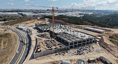 Çayırova'da 200 yataklı devlet hastanesinin inşaatı sürüyor