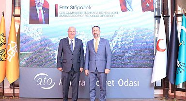 Çekya Büyükelçisi Stepanek, ATO Başkanı Baran'ı ziyaret etti