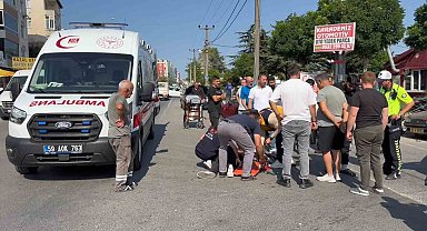 Çerkezköy'de çarpışan motosiklet sürücülerinden biri yaralandı