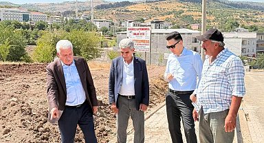 Çermik'te yol çalışması