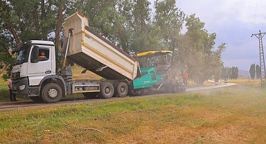 Çımağıl grup yolunda asfalt bakım ve onarım çalışmaları sürüyor