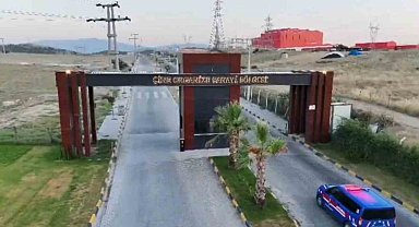 Çine OSB'de 24 saat drone destekli devriye