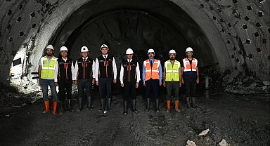 Çirişli Tüneli'nde kazı ve destek çalışmalarında yüzde 60, nihai beton çalışmalarında ise yüzde 49 seviyesine ulaşıldı