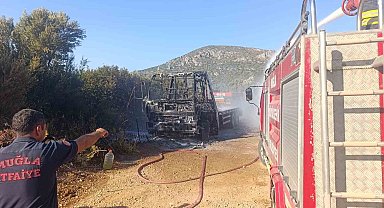 Datça'da kamyoneti yaktığı iddia edilen 2 kişi tutuklandı