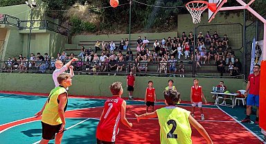 Değirmendere Sahilinde basketbol heyecanı