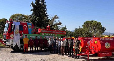 Demirci'de orman yangınlarına karşı 3 tonluk güç