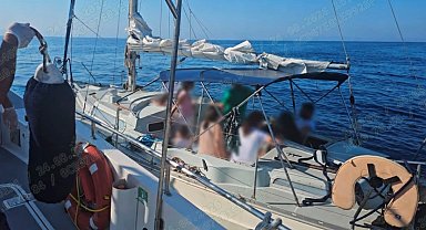Didim açıklarında 16 düzensiz göçmen yakalandı: 1 şüpheli tutuklandı