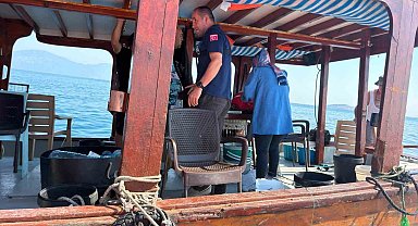 Didim'de denizde su ürünleri denetimi yapıldı