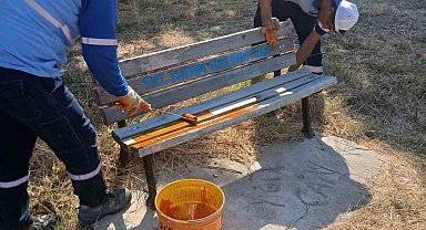 Didim'de park ve ortak kullanım alanlarında bakım seferberliği