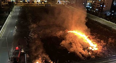 Diyarbakır'da meydan gelen anız yangını korku ve paniğe yol açtı