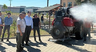 DPÜ Tavşanlı MYO'da geliştirilen "Turbo Fanlı Su Atomizer" protokole tanıtıldı