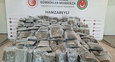 Edirne-Hamzabeyli Gümrük Kapısı'nda yaklaşık 288 kilogram esrar cinsi uyuşturucu madde ele geçirildi