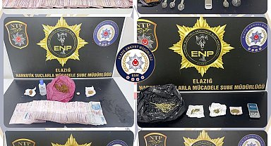 Elazığ'da uyuşturucuyla mücadele: 8 tutuklama