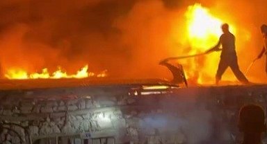 Erzincan'da samanlık alevlere teslim oldu