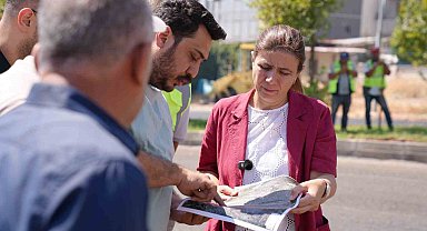 Eşbaşkan Bucak, üstyapı çalışmalarını inceledi