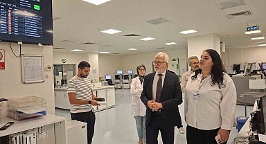 Eskişehir Şehir Hastanesi'nde laboratuvar hizmetleri yerinde incelendi