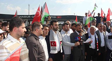 Filistin Konvoyu'nun Irak sınırında bekletilmesine tepki