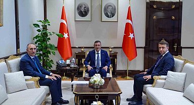 FÜ Rektörü Göktaş, Cumhurbaşkanı Yardımcısı Yılmaz'ı ziyaret etti