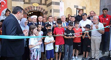 Gaziantep'te depremde hasar gören tarihi Bostancı Camii yeniden ibadete açıldı