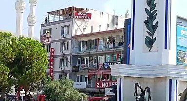 Gemlik'de pasajın çatısında yangın paniği