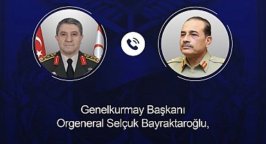 Genelkurmay Başkanı Bayraktaroğlu, Pakistanlı mevkidaşı Munir ile telefonda görüştü