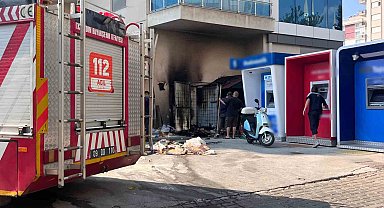 Geri dönüşüm kutusunda kaynak yaparken yangın çıktı