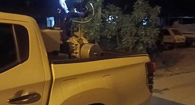 Germencik'te gece ilaçlaması sürüyor