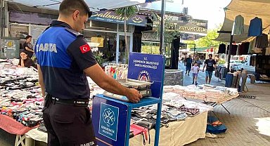 Germencik'te pazar yerlerinde çifte uygulama