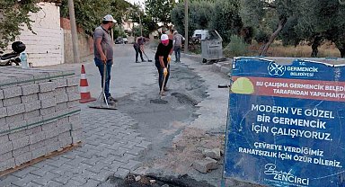 Germencik'te yol bakım ve onarım çalışmaları sürüyor