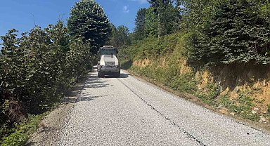 Gölyaka Bakacak'ta yollar yenilendi