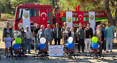 Gördes'te kadın üreticilere yüzde 100 hibeli çapa motoru desteği