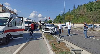 Havza'da zincirleme trafik kazası: 2 yaralı