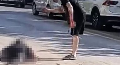 Husumetlisini öldürüp başında beklediği görüntü ortaya çıktı