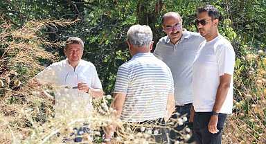İl Müdürü Şimşek'ten okulun yeni spor alanı projesine inceleme
