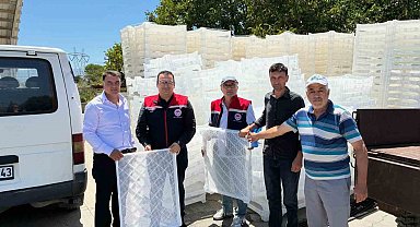 İncirliova'da üreticilere yüzde 50 hibeli kerevet dağıtıldı