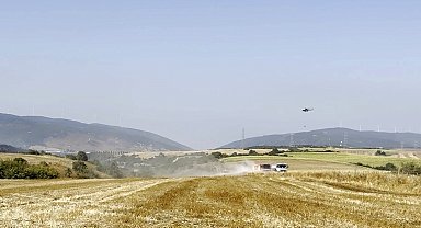 İnegöl'de orman yangını; Havadan ve karadan müdahale başlatıldı