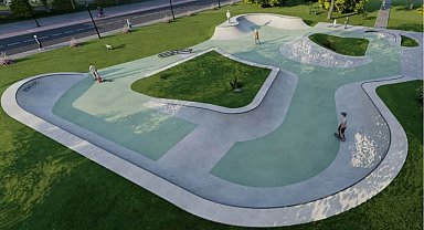 İnegöllü gençlere yeni kaykay park