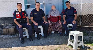 Jandarmadan şehit ailesine vefa