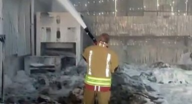 Kahramanmaraş'ta fabrika yangını