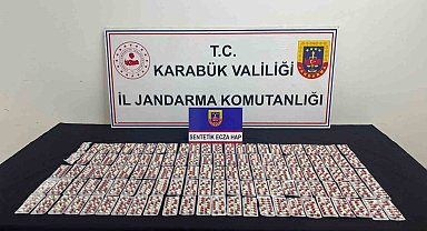 Karabük'te bin 901 sentetik ecza ele geçirildi