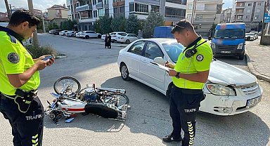 Karaman'da motosiklet kazası: 1 yaralı