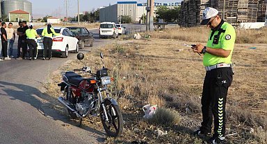 Karaman'da otomobille motosiklet çarpıştı: 1 yaralı