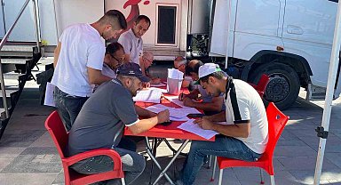 Karapınar'da 322 ünite kan bağışı yapıldı