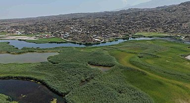 Kartpostallık Karasu sazlığı havadan görüntülendi