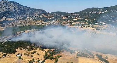 Kaş'ta çıkan ormanlık alan yangını 2,5 saatte kontrol altına alındı