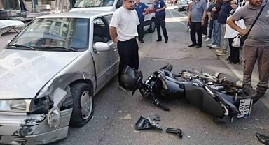 Kask, 17 yaşındaki motosikletliyi ölümden kurtardı
