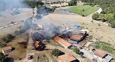 Kastamonu'da çıkan samanlık yangını ahırlara sıçradı: İlk belirlemelere göre 14 büyükbaş hayvan telef oldu