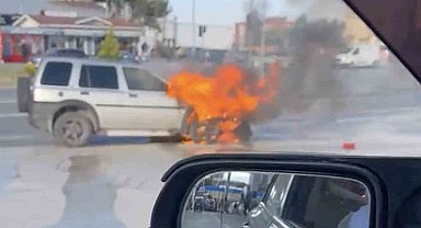 Kastamonu'da cipte çıkan yangını itfaiye söndürdü
