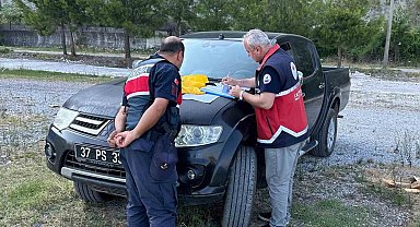 Kastamonu'da kaçak palamut avlayan 10 kişiye cezai işlem uygulandı