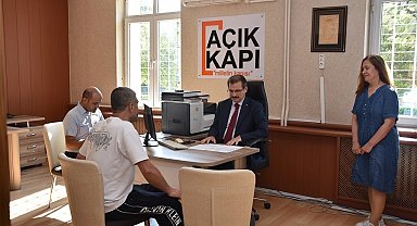 Kaymakamı Güldoğan, 'Açık Kapı'da vatandaşları tek tek dinledi